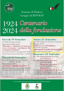 100 anni Gruppo ANA di Rovigo